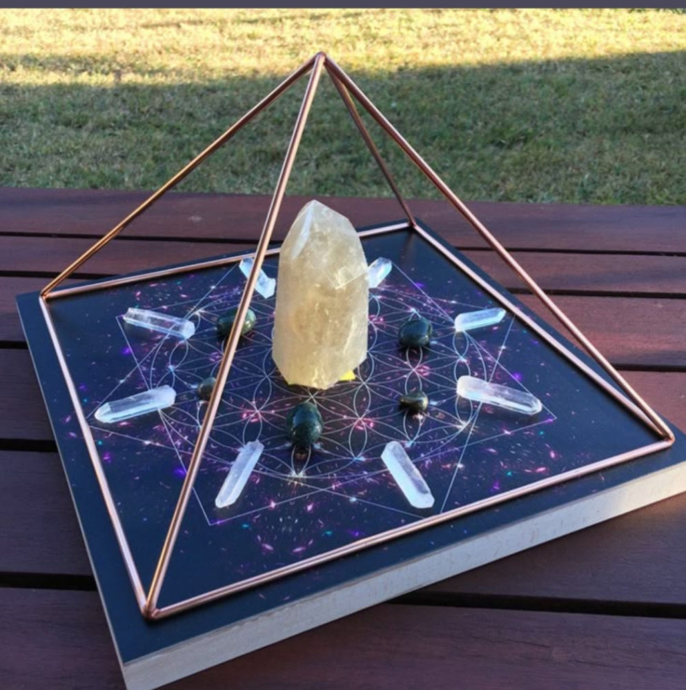 Copper Pyramid With 🧿 Charm